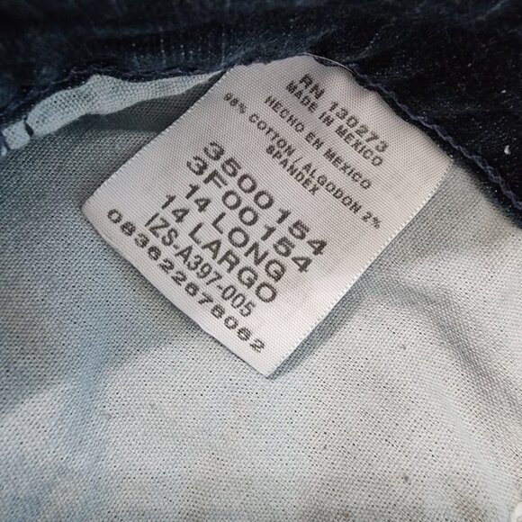 Lee Slender Secret Lower on Waist Bootcut Stretch Denim Jeans - Size 14L - Picture 9 of 9